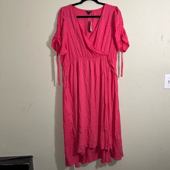 Torrid Pink Dress WITH POCKETS #134 - Picture 2 of 9